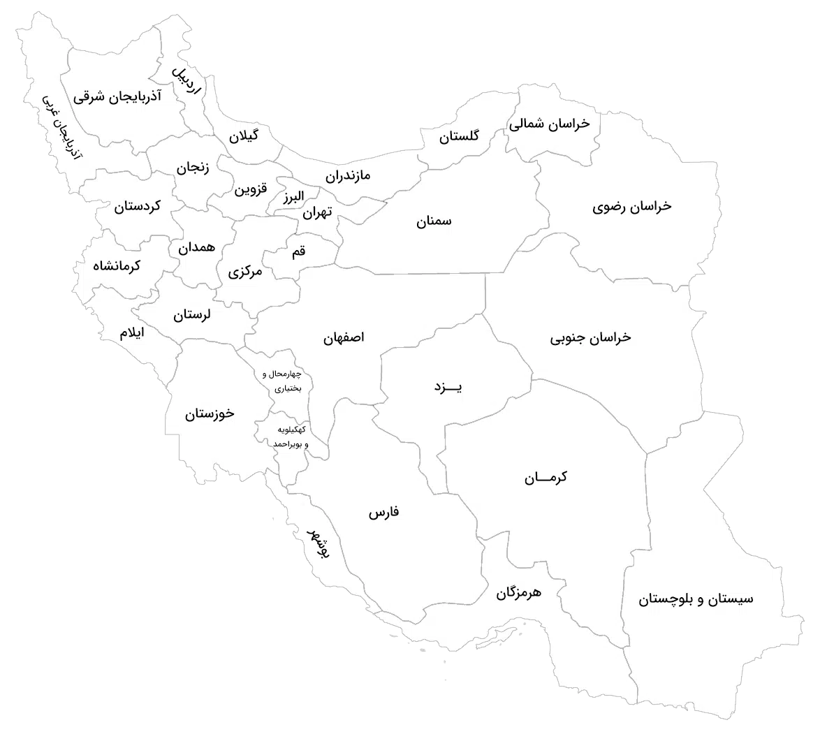 نقشه ایران