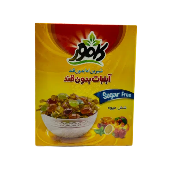 آبنبات بدون قند 6 میوه