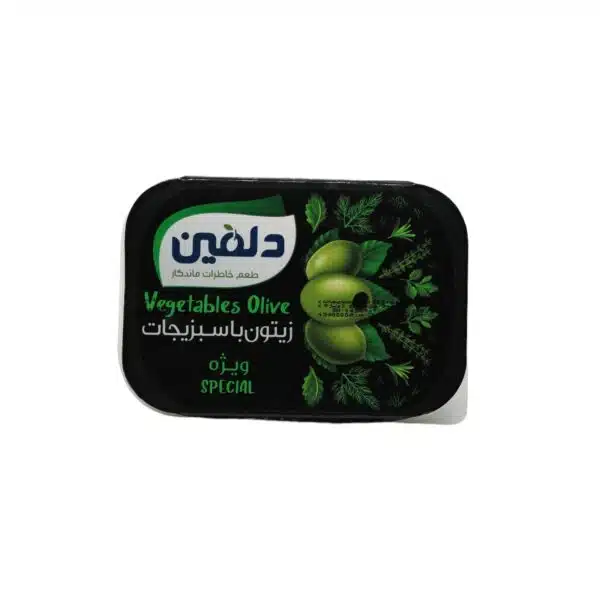 زیتون بی هسته با سبزیجات بزرگ