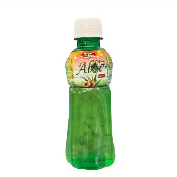 نوشیدنی آلوئه ورا هلو کوچک